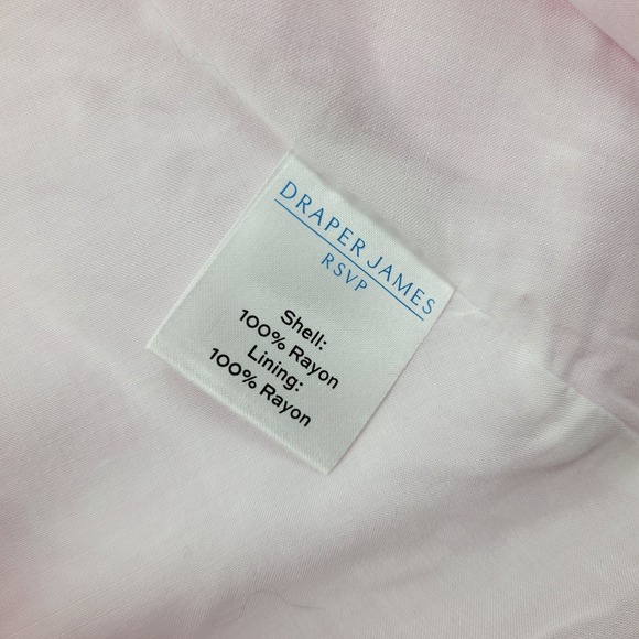 Draper James Wrap Dress Pink White Floral‎ Print Midi Ruffle Sleeve Size XXL New - Picture 9 of 13